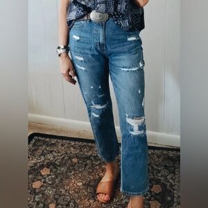 Vivi vito Denim Wash Distressed Jeans | NWT | Size 5